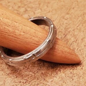 Alex Sepkus Fence Band Platinum Ring